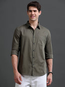 Men's Bird Eye Slim Fit  Dobby Shirt
