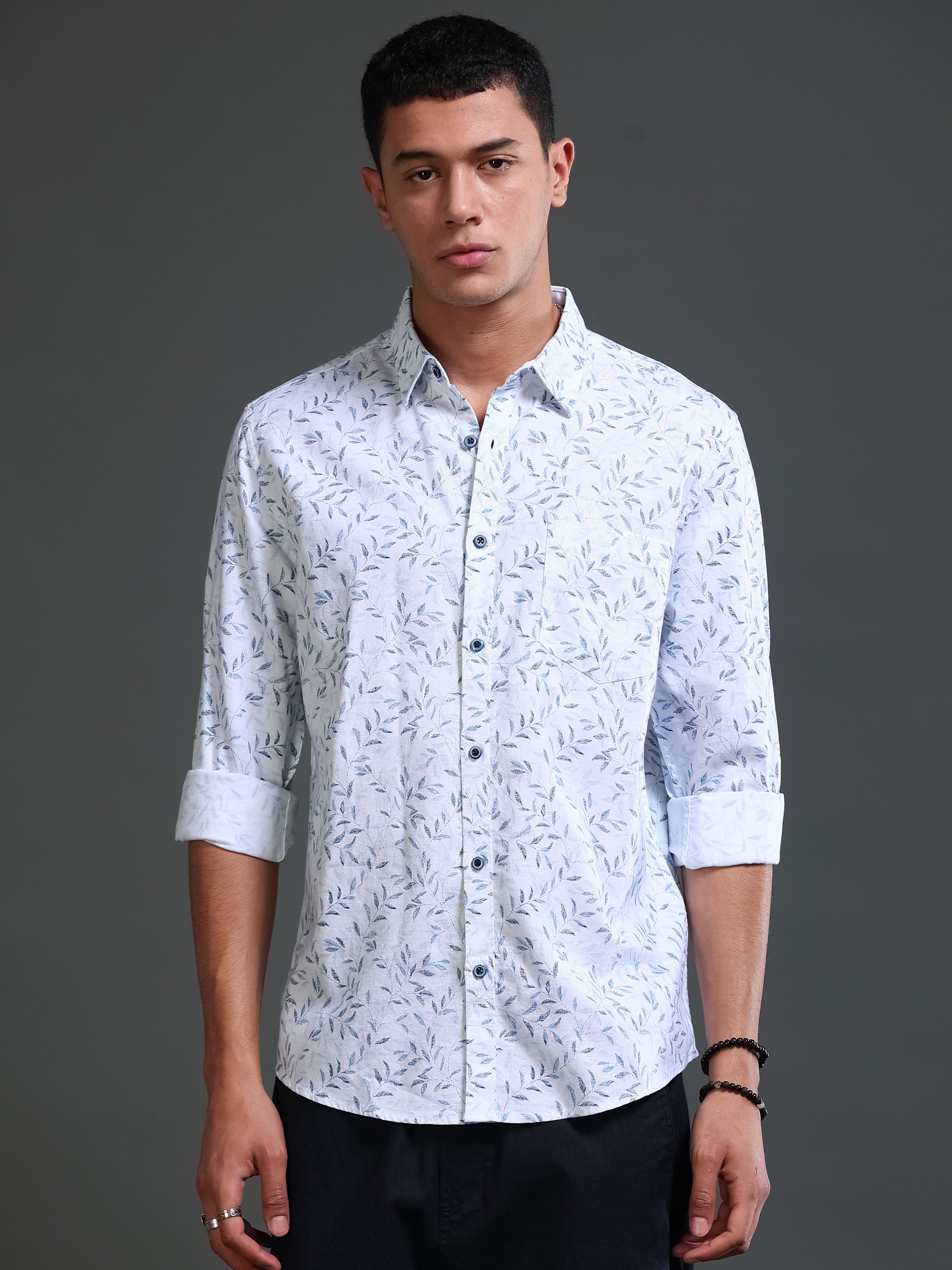 Men's Oxford Twill Prints Shirts