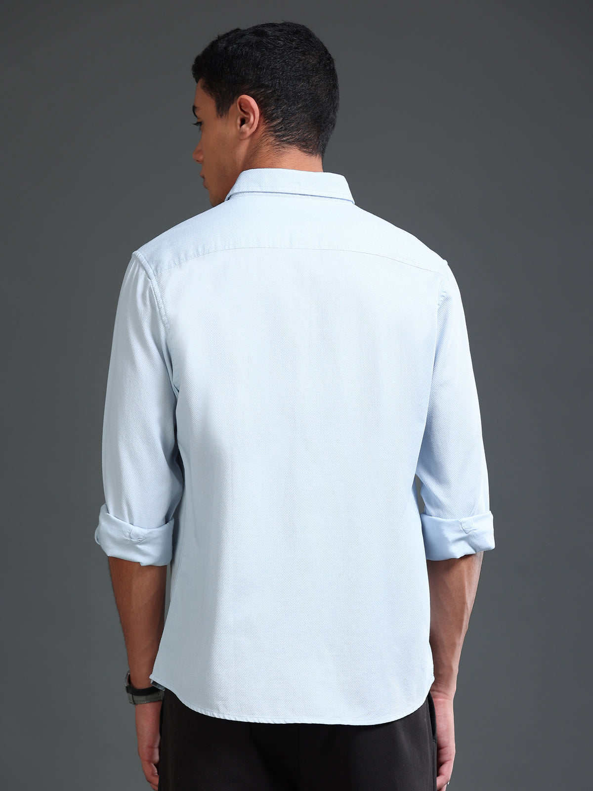 Men Dobby Solid Shirts