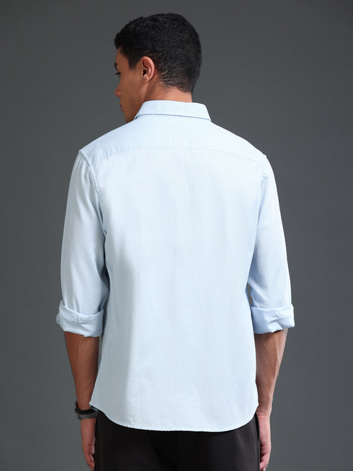 Men Dobby Solid Shirts