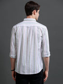 Men's Slim Fit Stripes Shirt