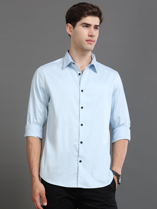 Men Satin Slim Fit Shirt