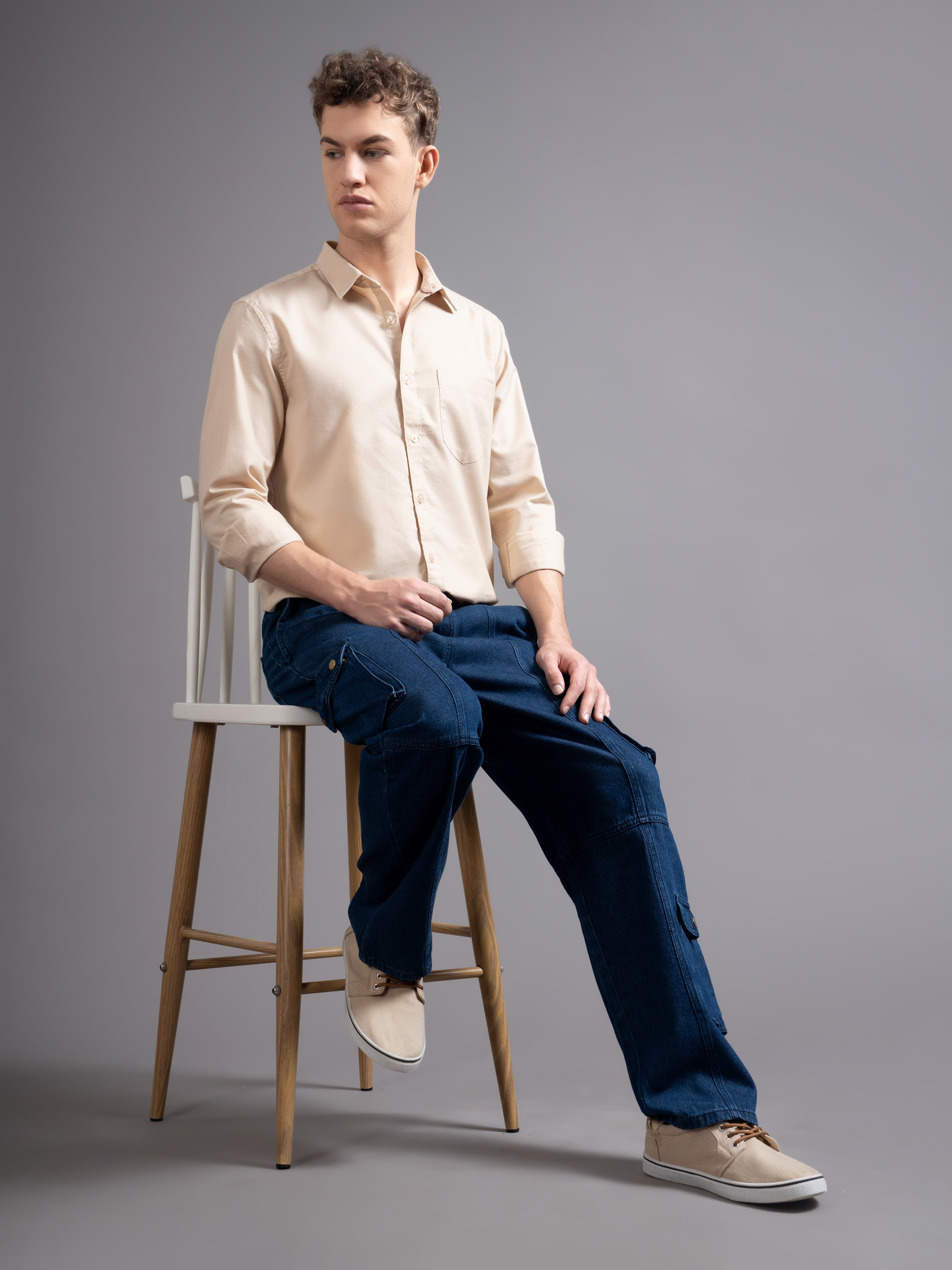 Men Smart Slim Fit Casual Shirt