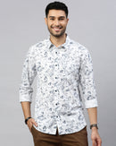 Men Standard Slim Fit Floral Opaque Printed Casual Shirt
