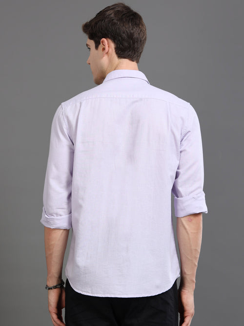Men Smart Cotton Linen Slim Fit Shirt