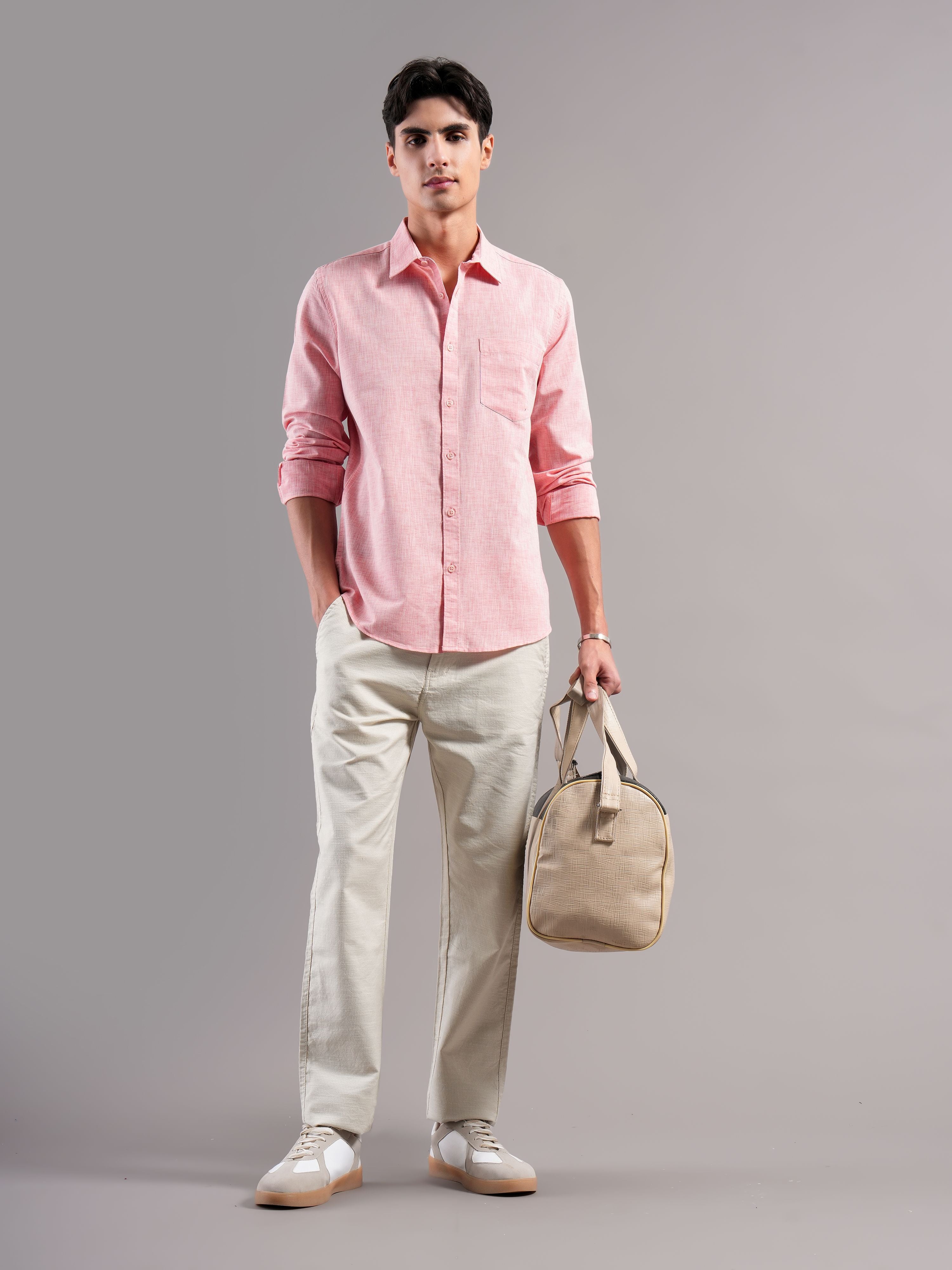 Men Smart Slim Fit Casual Shirt