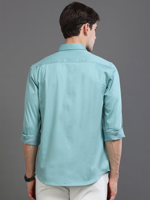 Men Satin Slim Fit Shirt