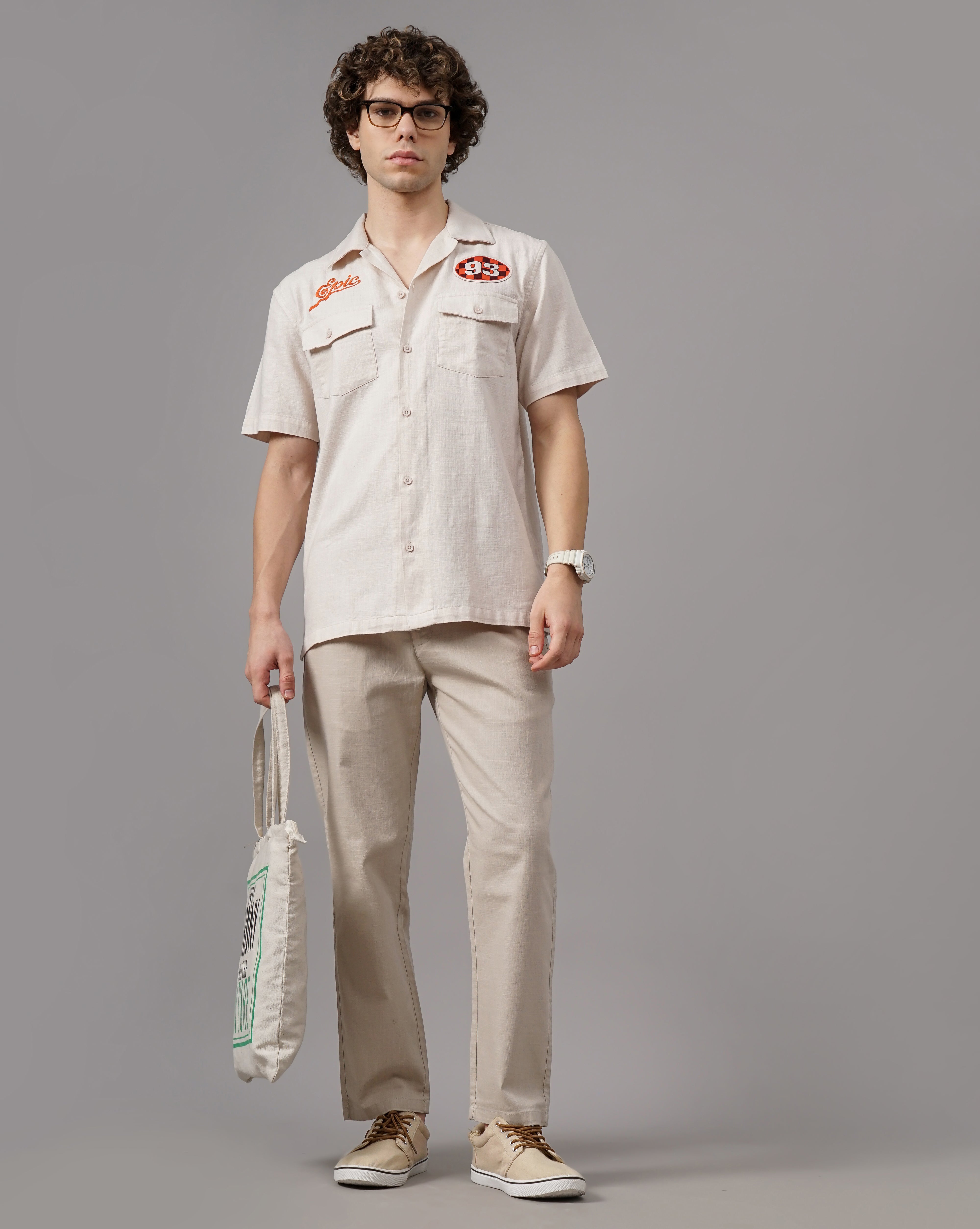 Embroidery Relaxed Fit Shirt