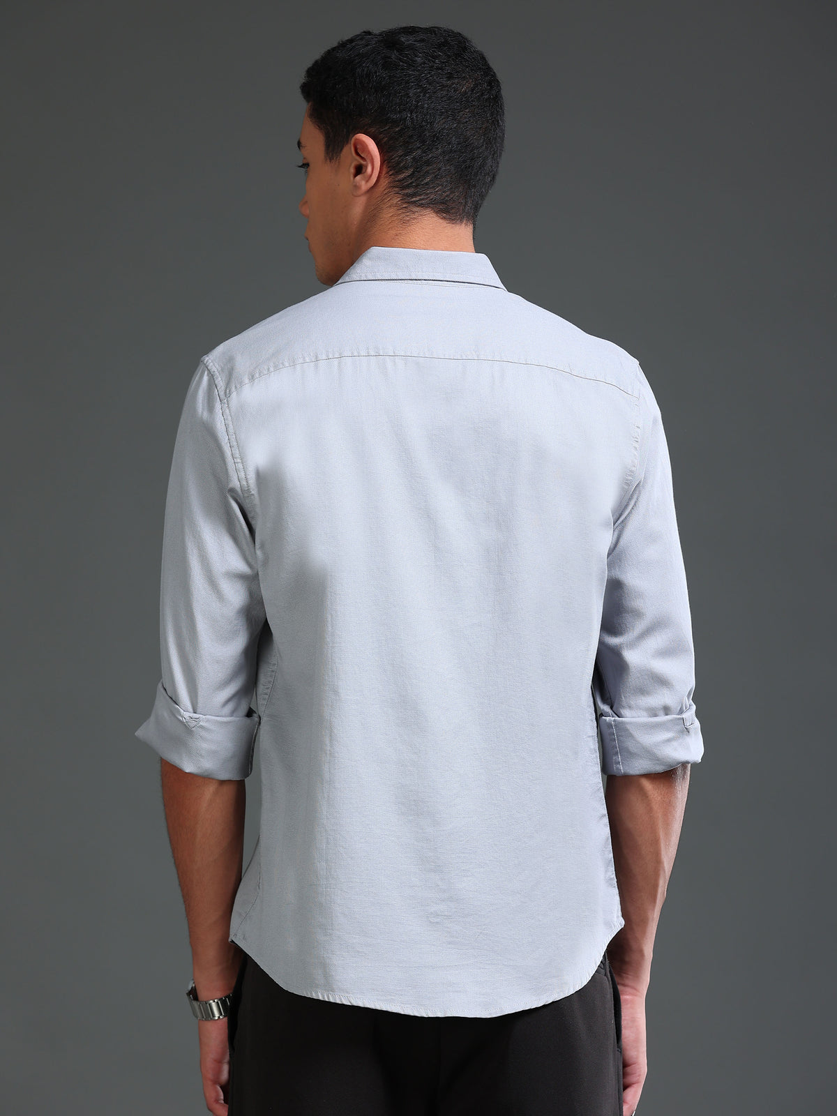 Men Dobby Solid Shirt