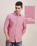Men Slim Fit Oxford Cotton Casual Shirt