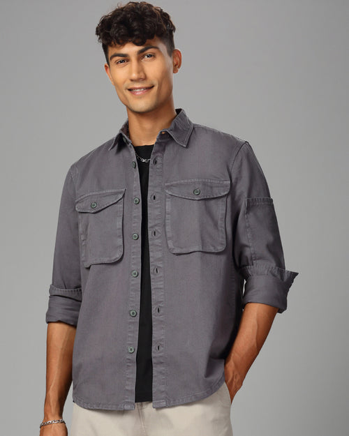 MEN OVERSHIRT FIT SHACKET