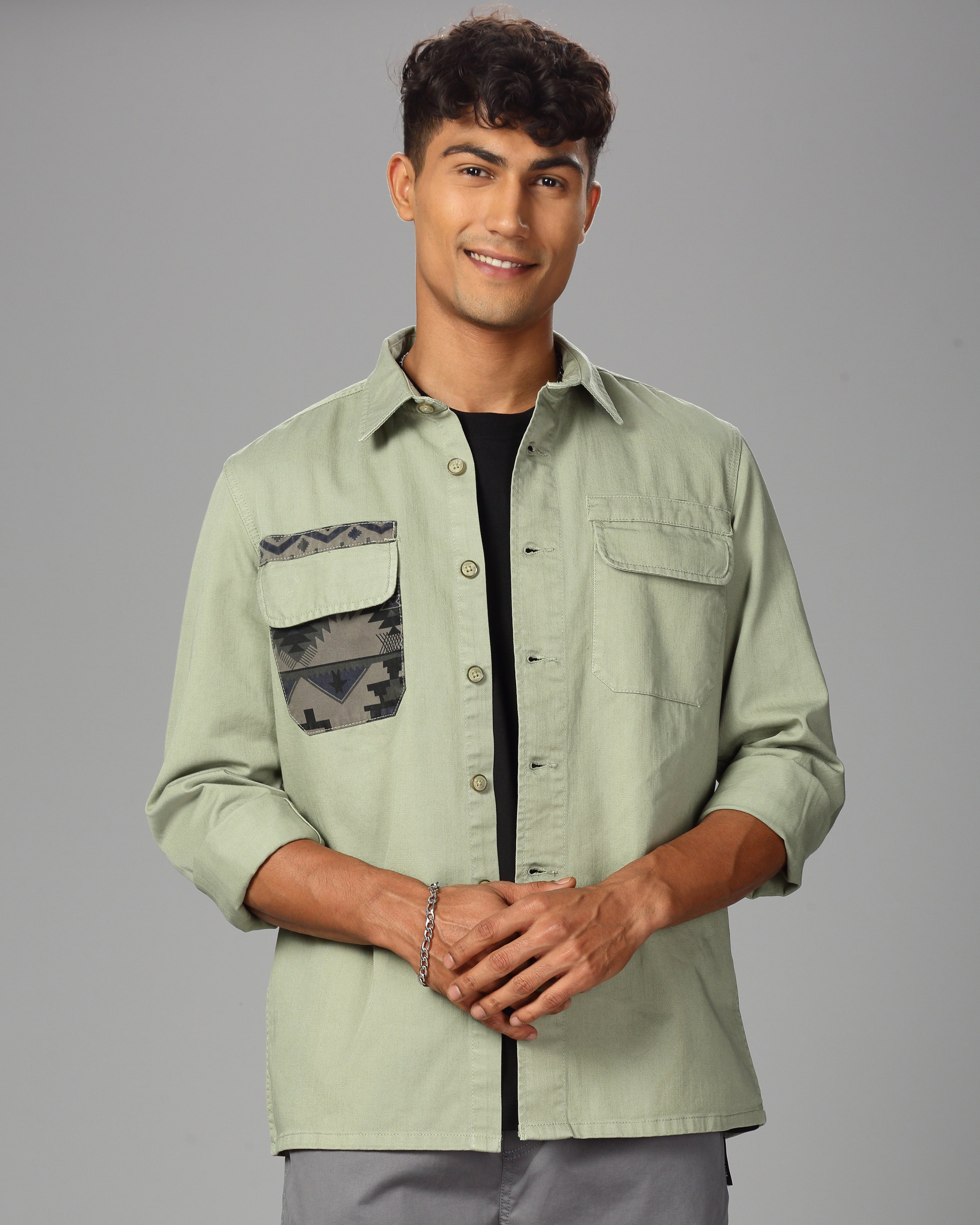 MEN OVERSHIRT FIT SHACKET