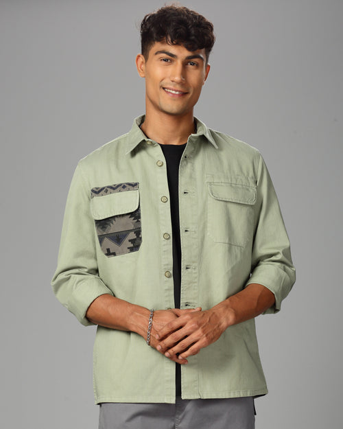 MEN OVERSHIRT FIT SHACKET