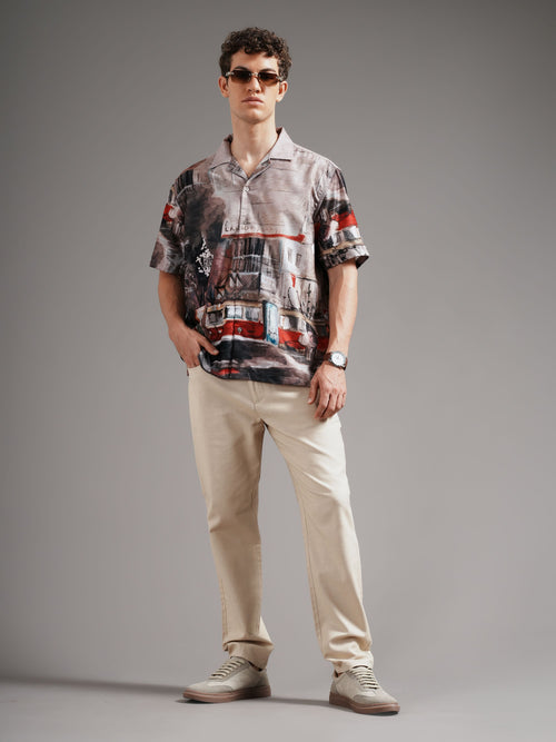 Men Tailored Low-Rise Trousers