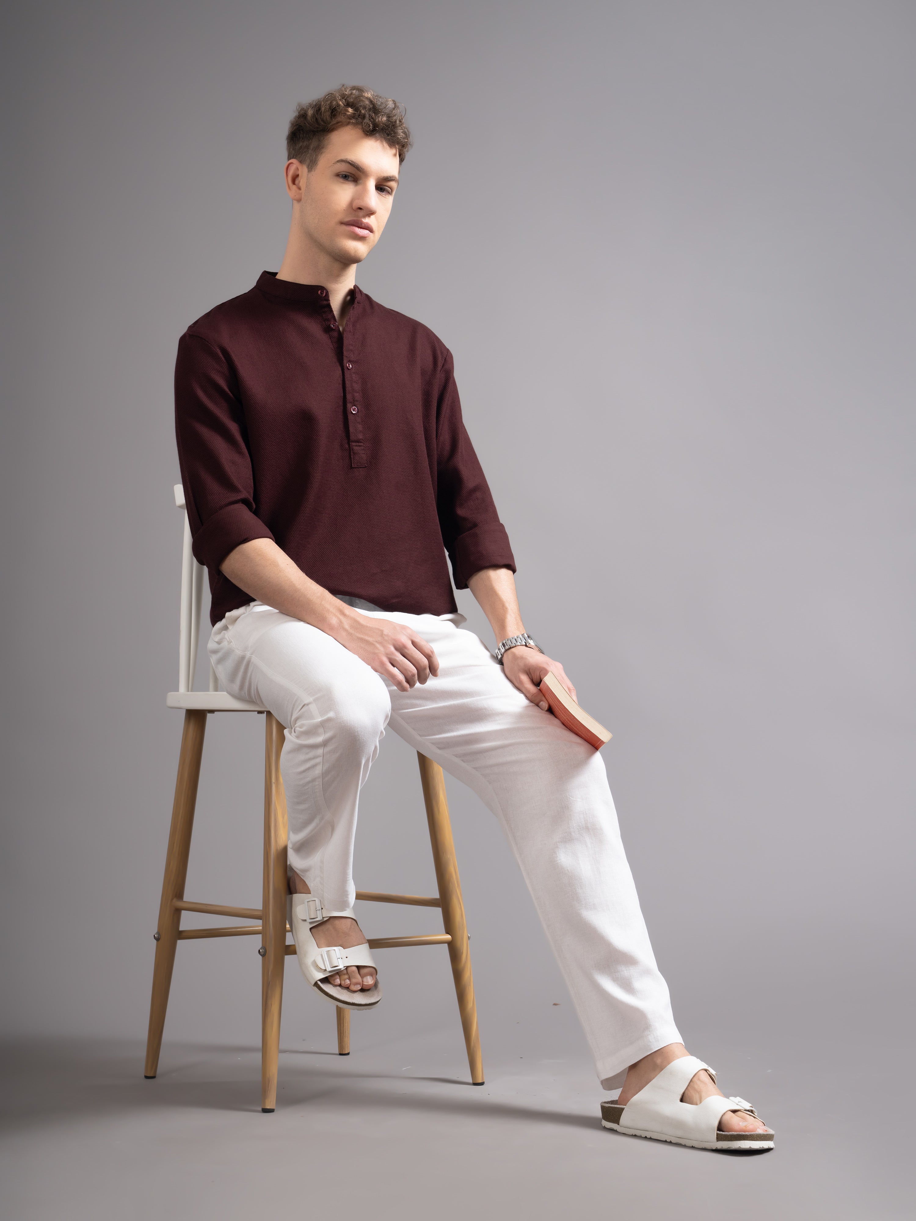 Men's Dobby Kurta Shirt