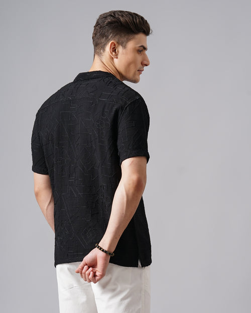 MEN'S SELF DESIGN SHIRT