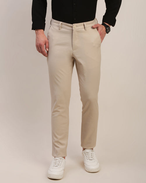 Men Comfort Slim Fit Low-Rise Chinos