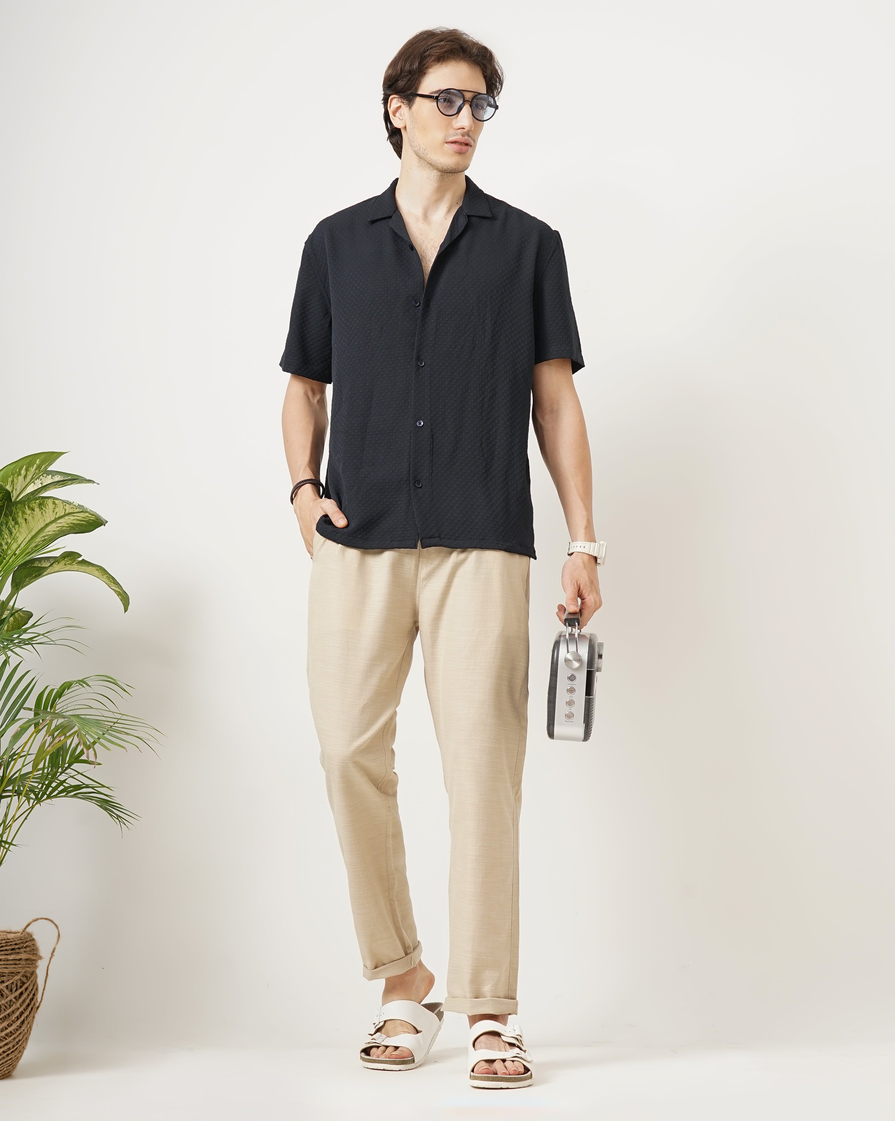 MEN'S SELF DESIGN SHIRT