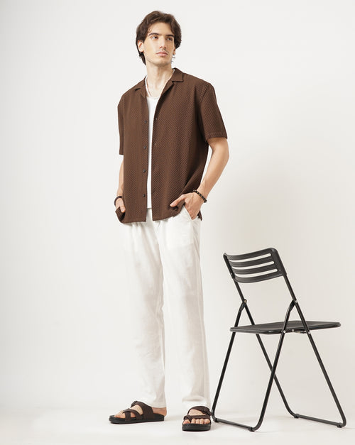 MEN'S SELF DESIGN SHIRT