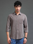 Men's Textured Solid Shirt