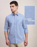 Men Slim Fit Oxford Cotton Casual Shirt