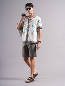 Men Smart Floral Printed Casual Shirt