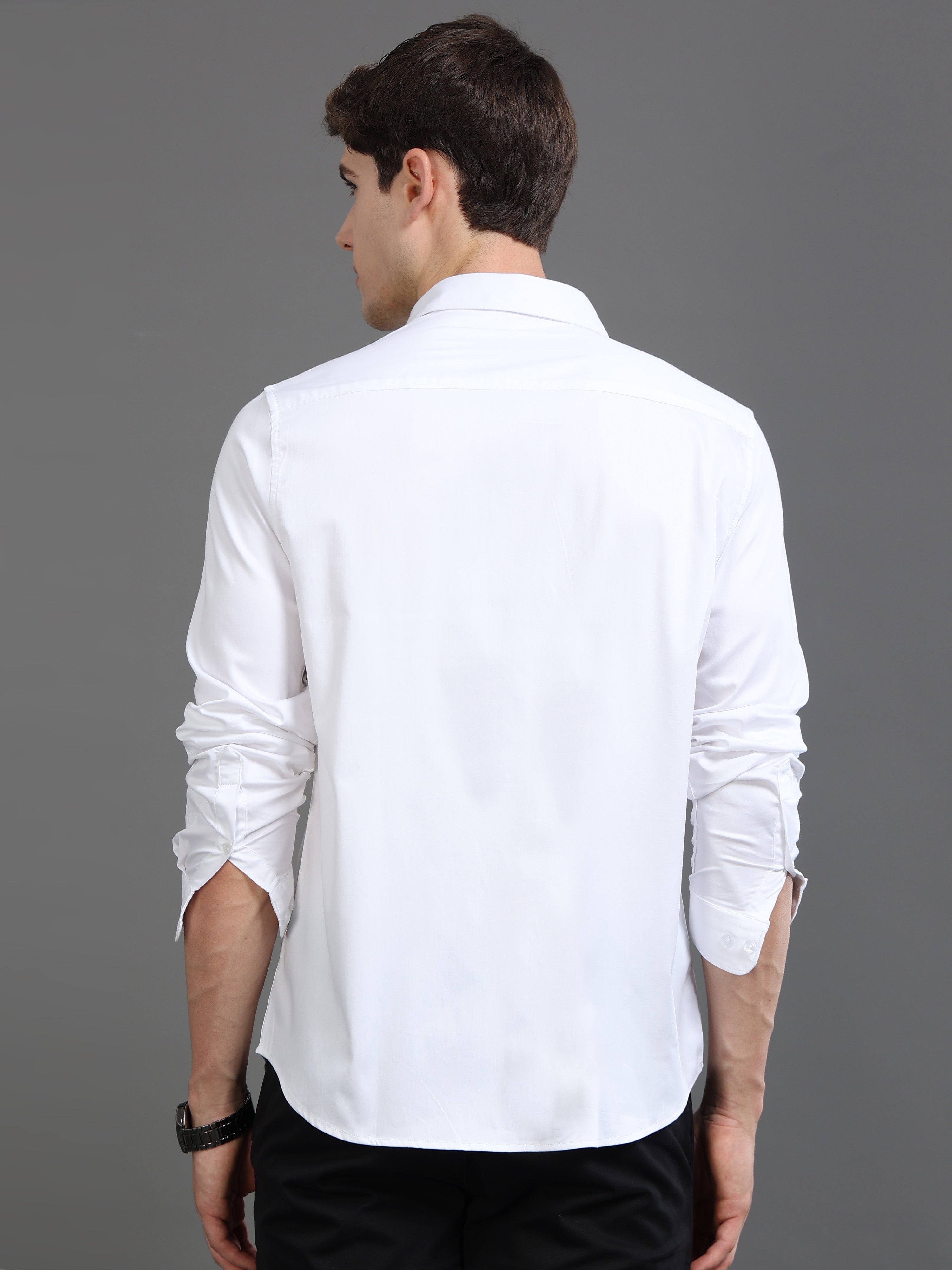 Men Satin Slim Fit Shirt