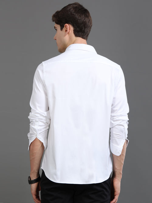 Men Satin Slim Fit Shirt