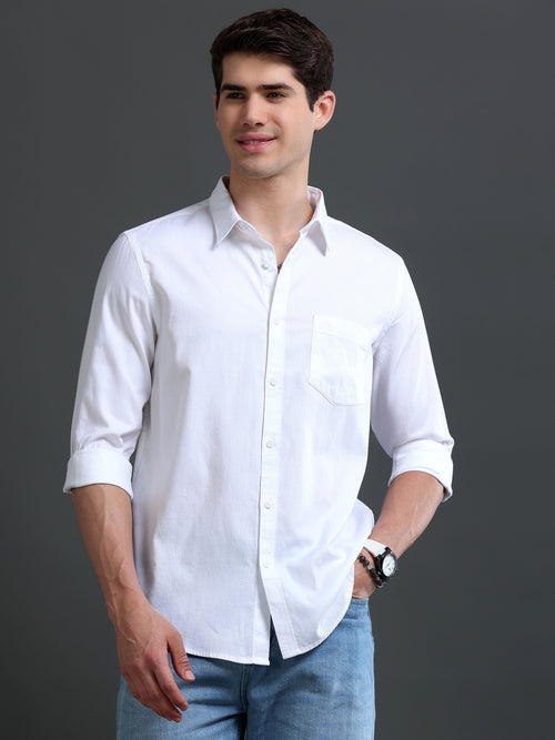 Men's Bird Eye Slim Fit  Dobby Shirt