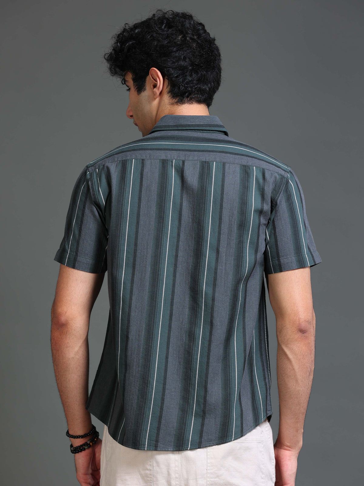 Men's Melange Twill Stripes Shirt