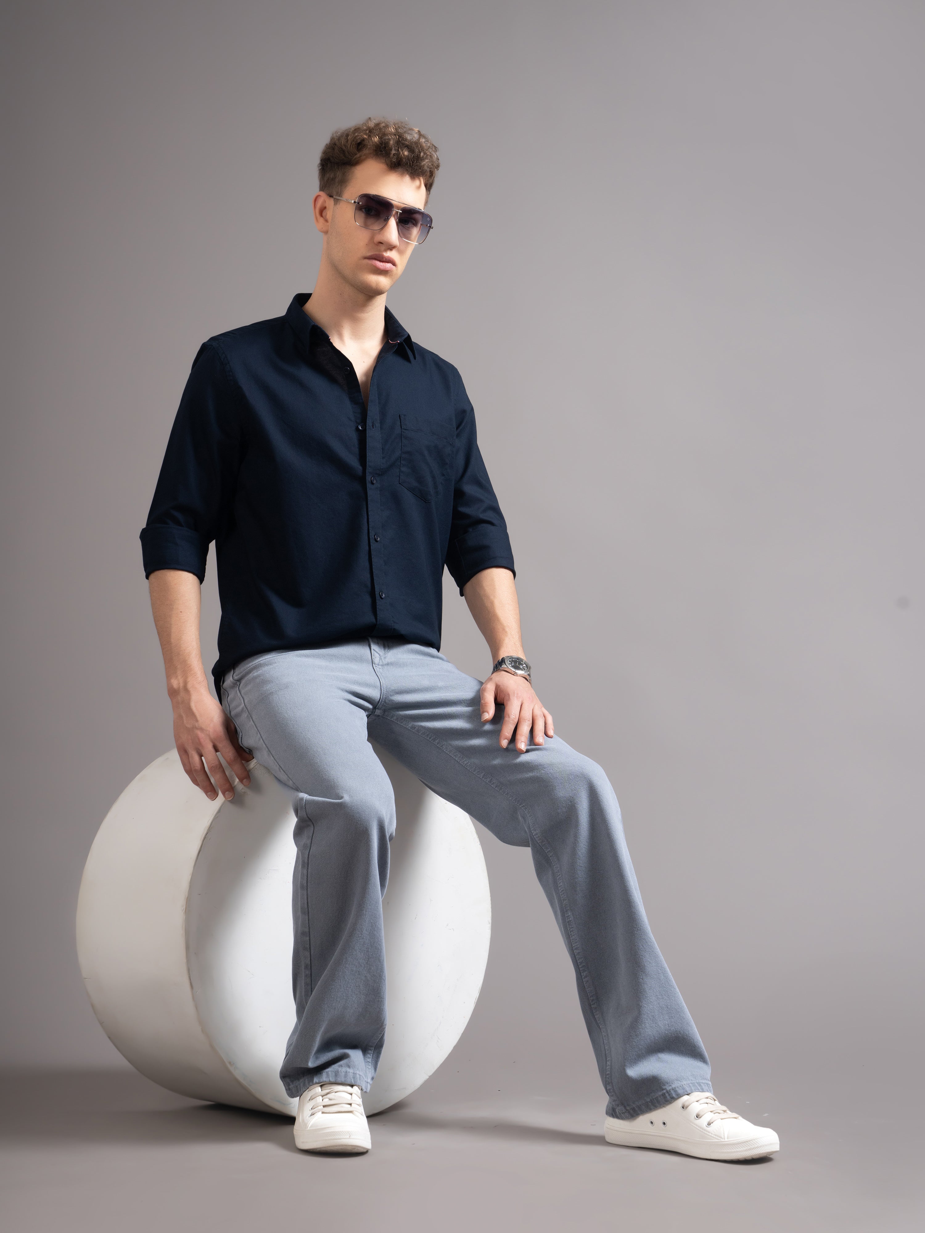 Men Smart Slim Fit Casual Shirt
