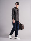 Men Smart Slim Fit Striped Casual Shirt