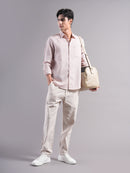 Men Smart Slim Fit Striped Casual Shirt