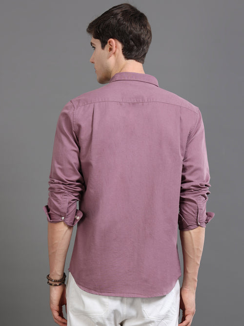 Men Smart Cotton Linen Slim Fit Shirt