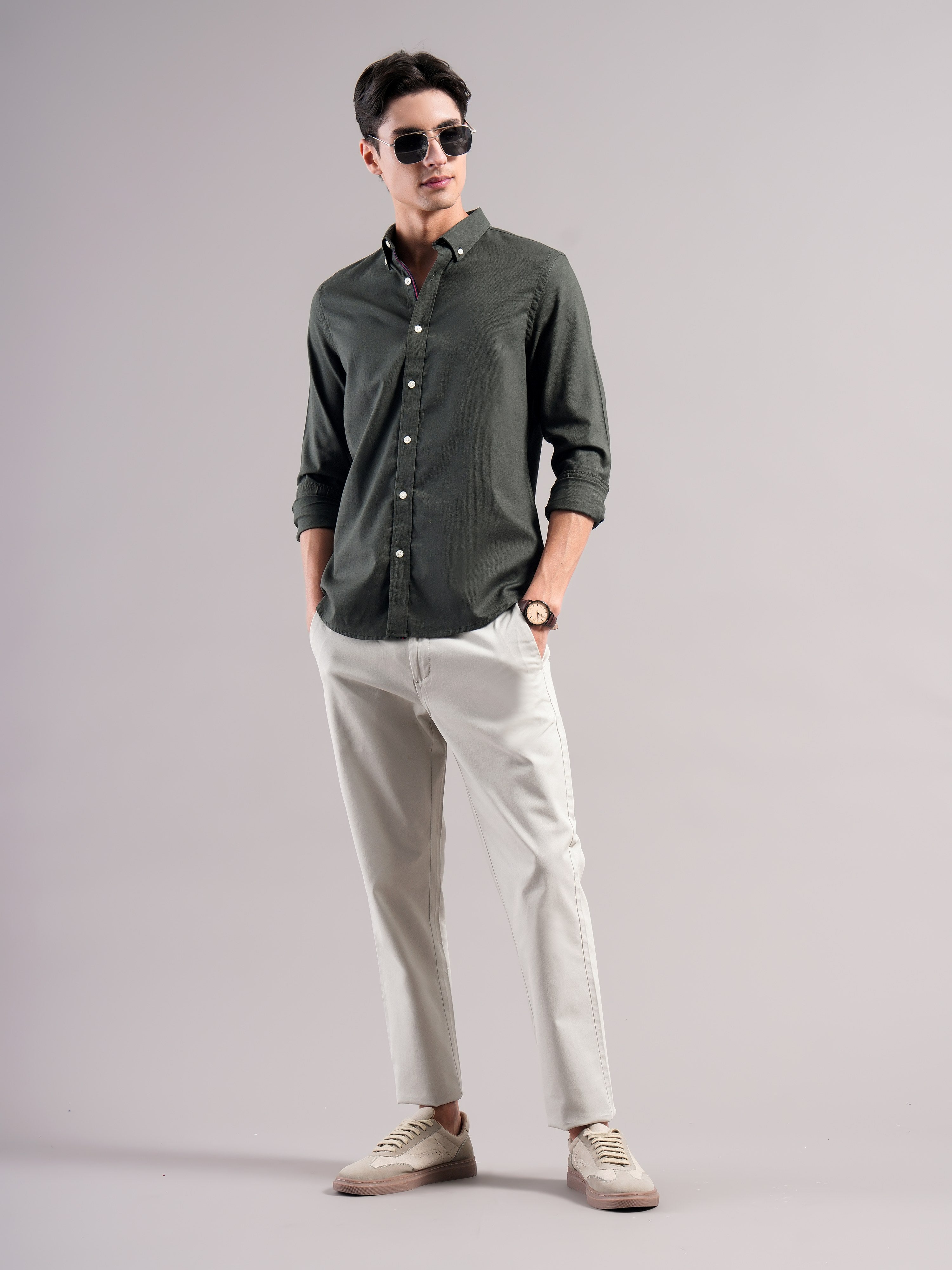 Men Smart Slim Fit Casual Shirt