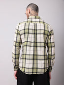 Cotton Linen Checks Casual Shirt