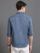 Men Smart Cotton Linen Slim Fit Shirt