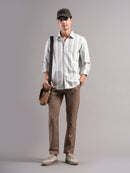 Men Smart Slim Fit Striped Casual Shirt