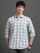 Men Smart Slim Fit Gingham Checks Checked Casual Shirt