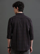 Men Smart Slim Fit Gingham Checks Checked Casual Shirt