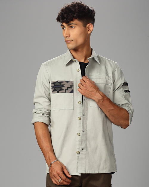 MEN OVERSHIRT FIT SHACKET