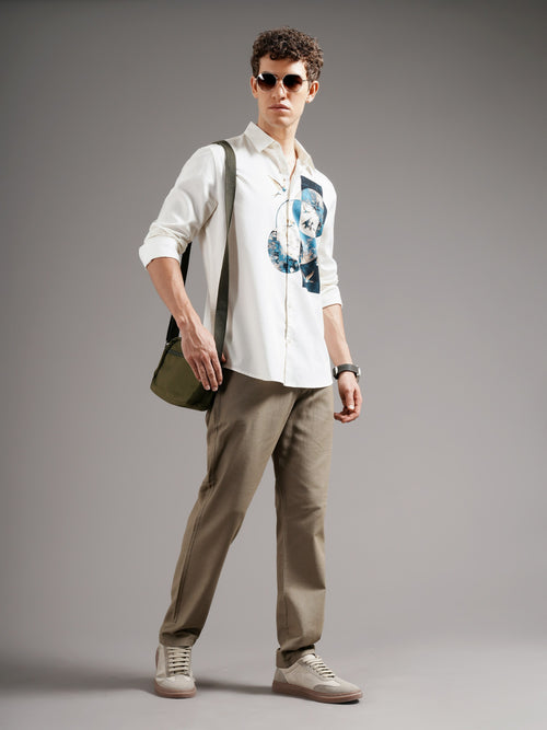 Men Tailored Low-Rise Trousers