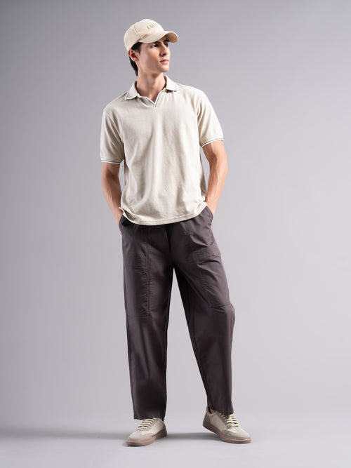 Men Smart Low-Rise Trousers
