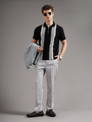 Men Tailored Straight Fit Low-Rise Trousers
