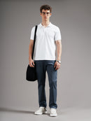 Men Tailored Low-Rise Chinos Trousers
