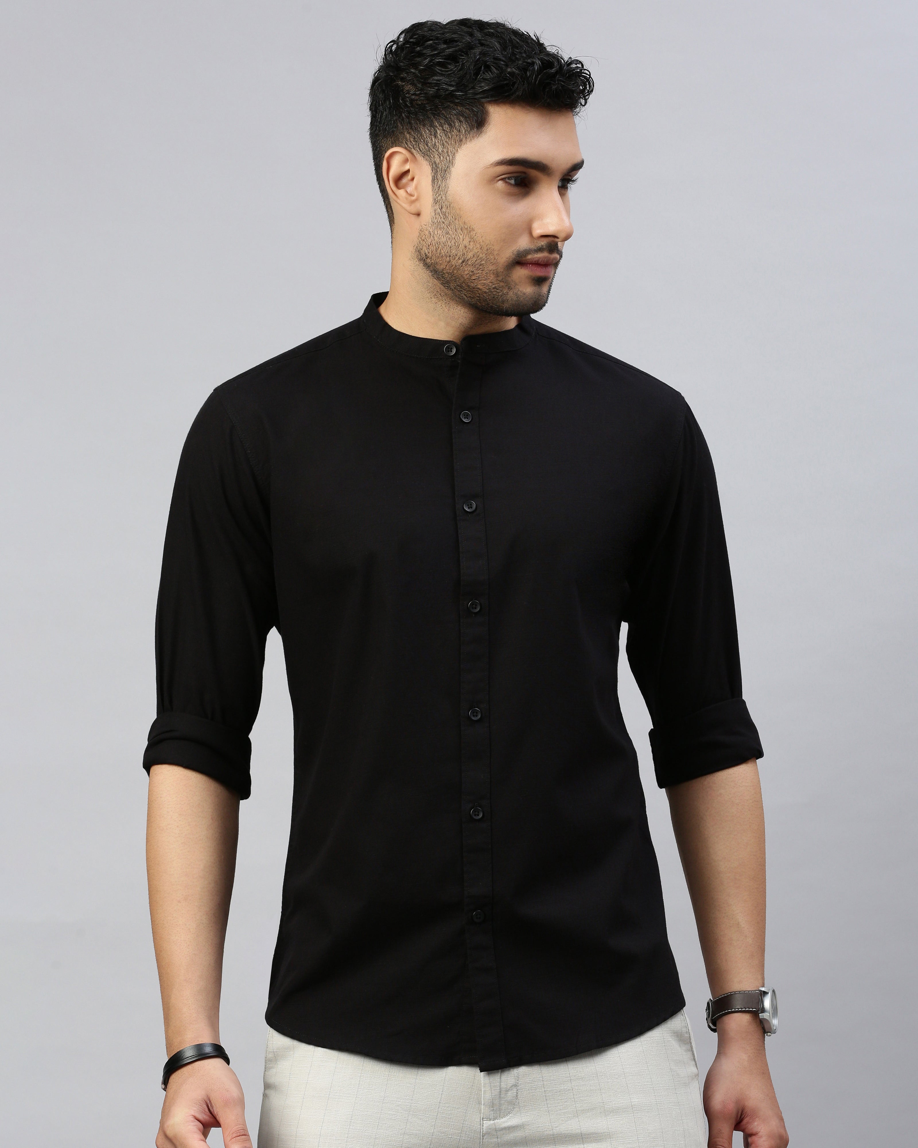 Men's Solid Casual Shirt