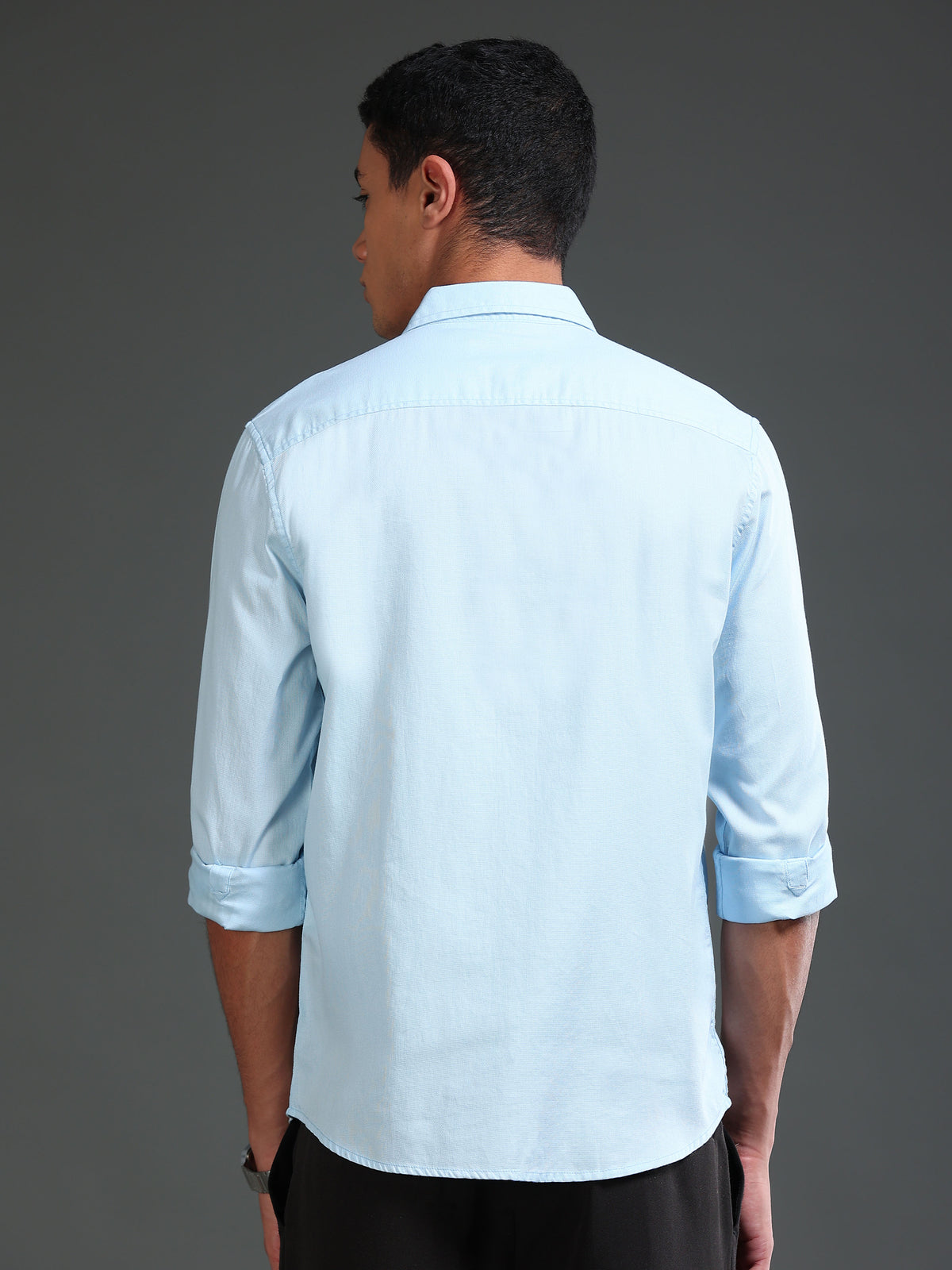 Men Dobby Solid Shirt