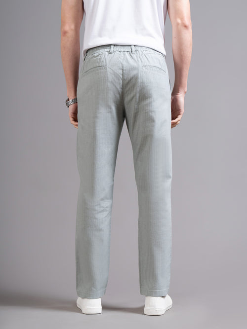Men Smart Slim Fit Low-Rise Cotton Chinos