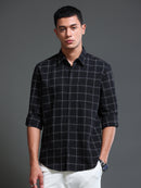 Men's Premium Oxford Black Checks Shirt