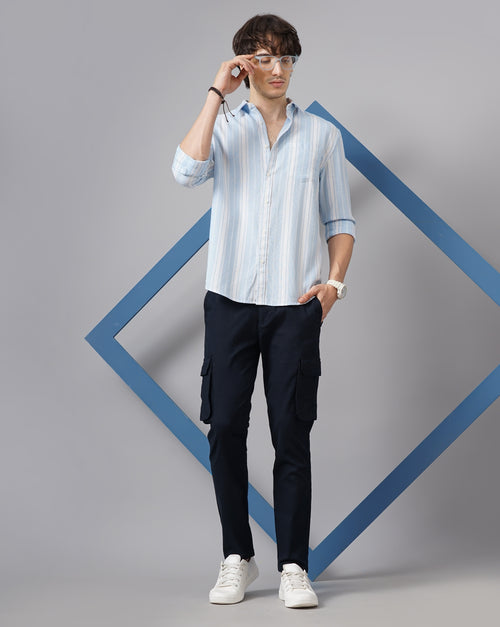 MEN'S REGULAR FIT STRIPES SHIRT